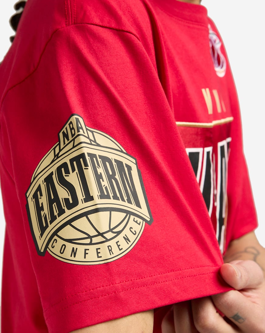 M&N Miami Heat NBA Team OG 2.0 Vintage Logo Red Premium T-Shirt