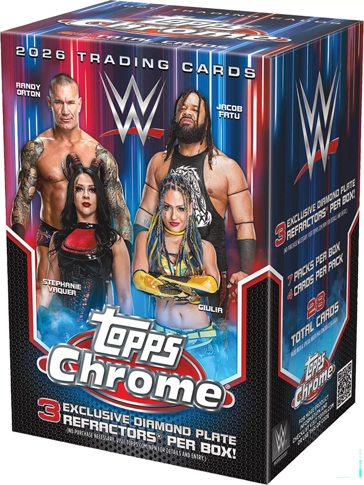 2026 Topps Chrome WWE Blaster Box