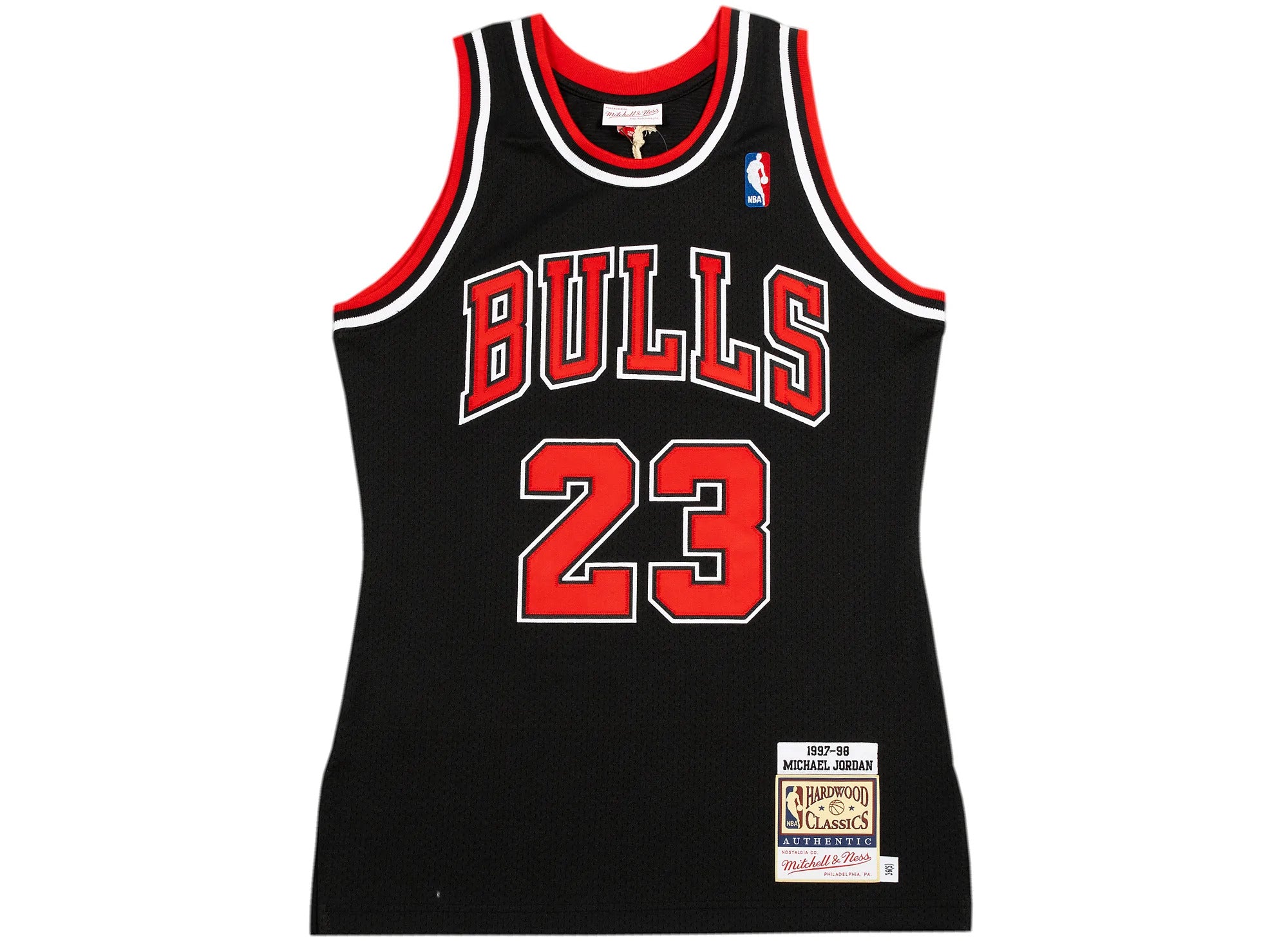 Authentic Jersey Chicago Bulls Alternate 1997-98 Michael Jordan