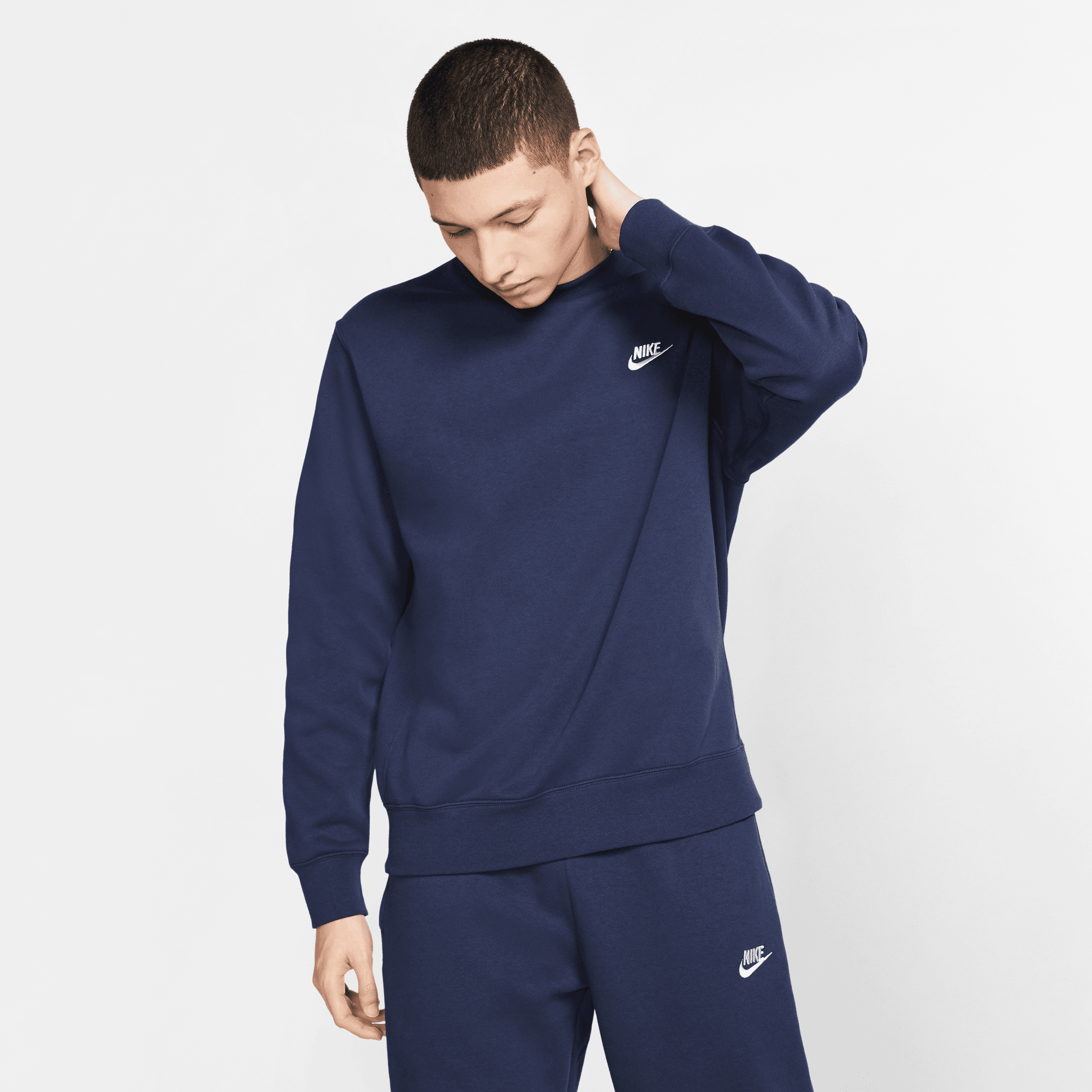 navy nike crew neck