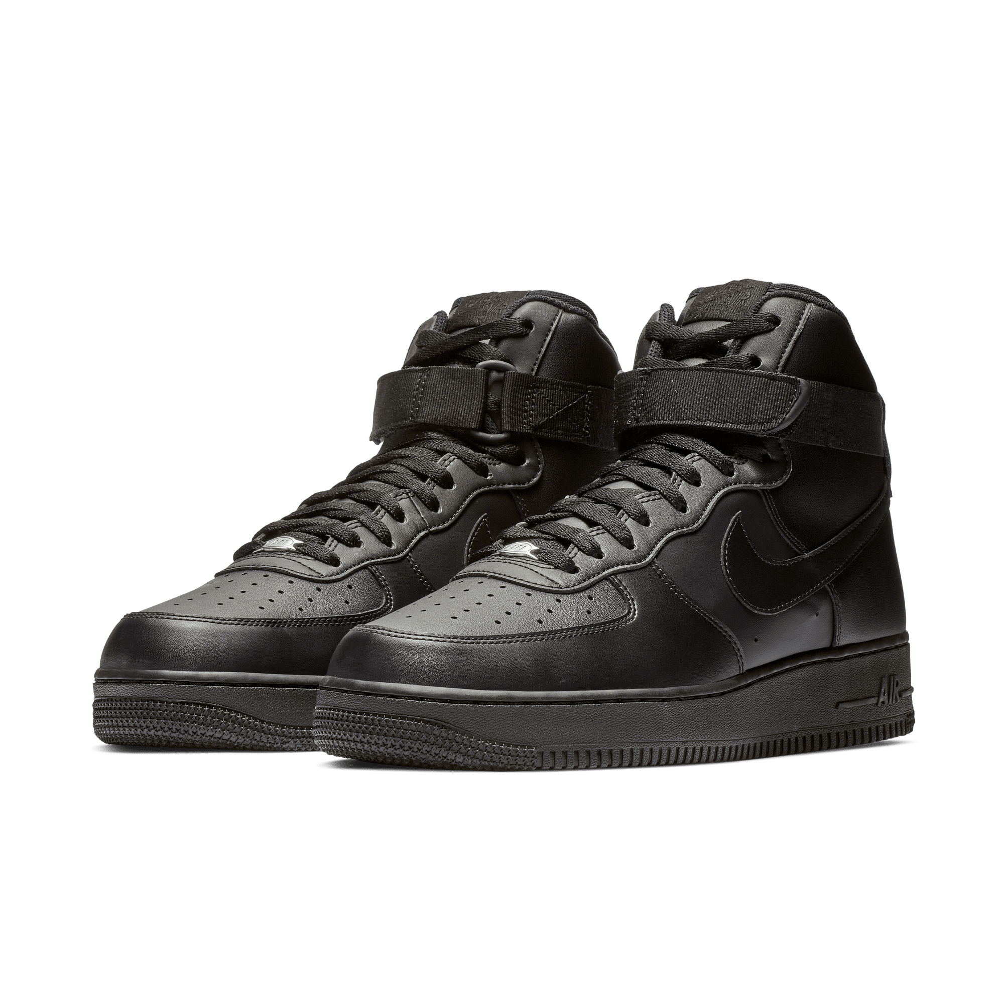 Nike Mens Air Force 1 High '07 LV8 Black/Metallic Gold-Black Leather Size  10 