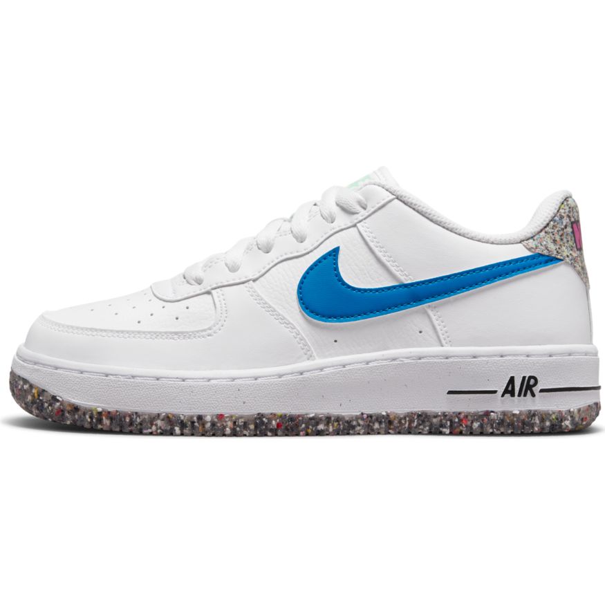 Nike Big Kid's Air Force 1 LV8 WhiteLt Madder Morocco