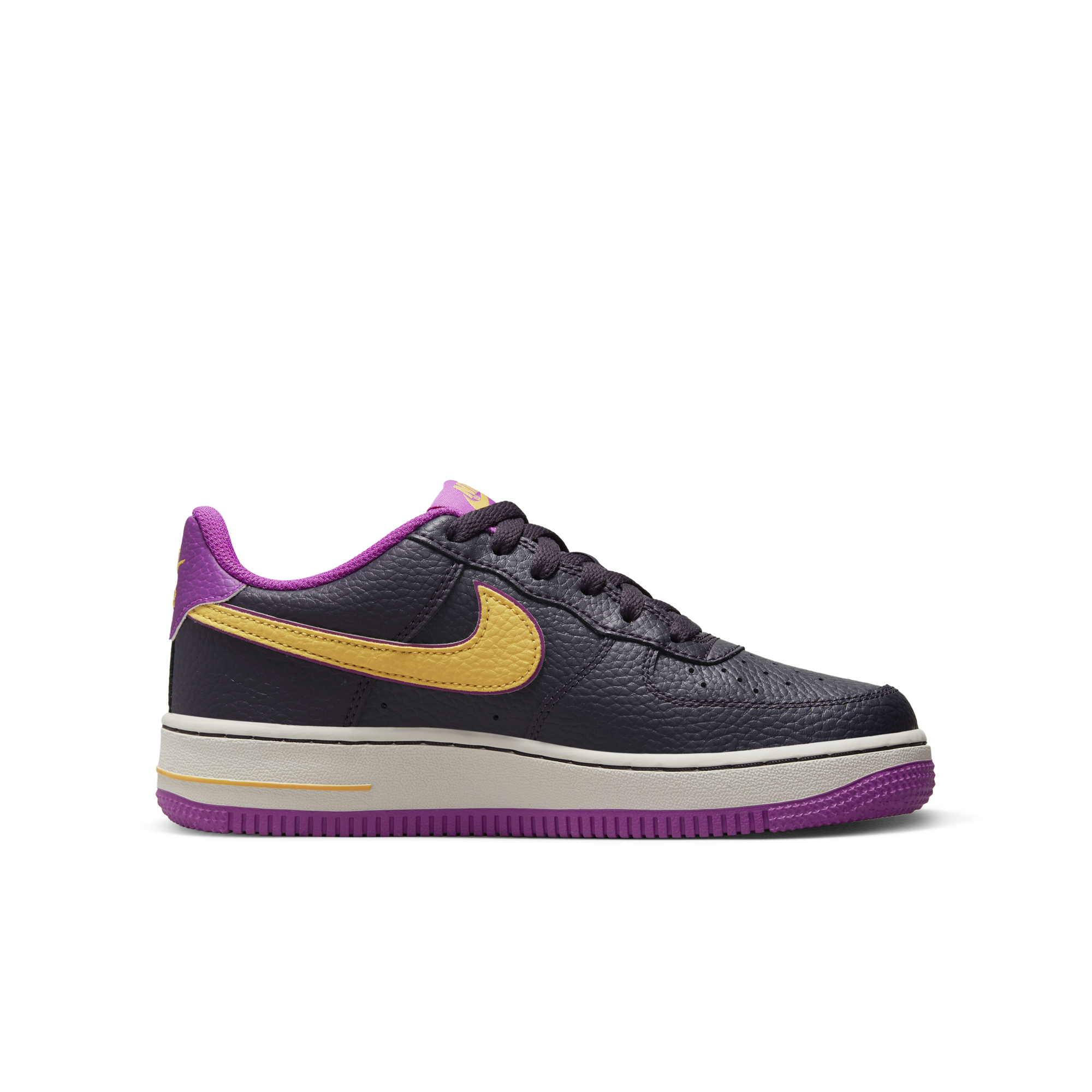  Nike Kids Air Force 1 Lv8 GS Basketball Shoe (3.5)  Black/Multicolor