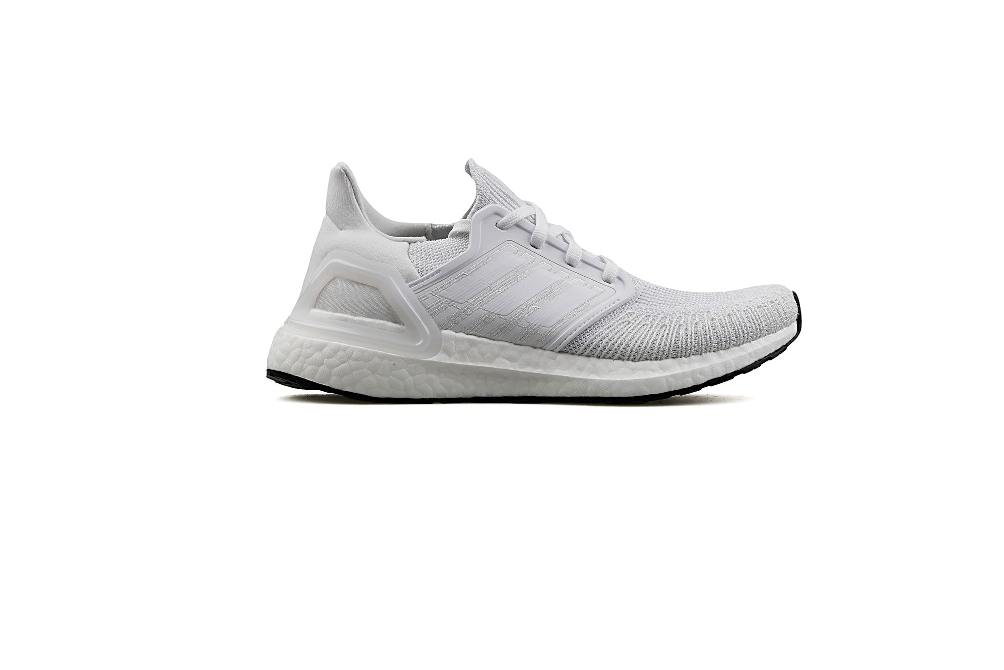 adidas Women's Ultraboost 20 Running Shoes, White/White/Black / 5.5