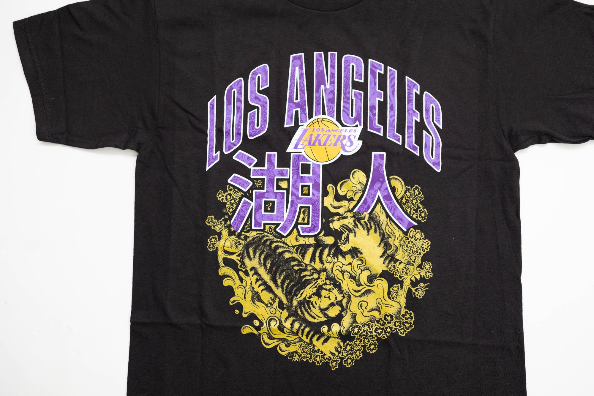 Nike Basketball NBA LA Lakers unisex graphic long sleeve t-shirt in black  and purple