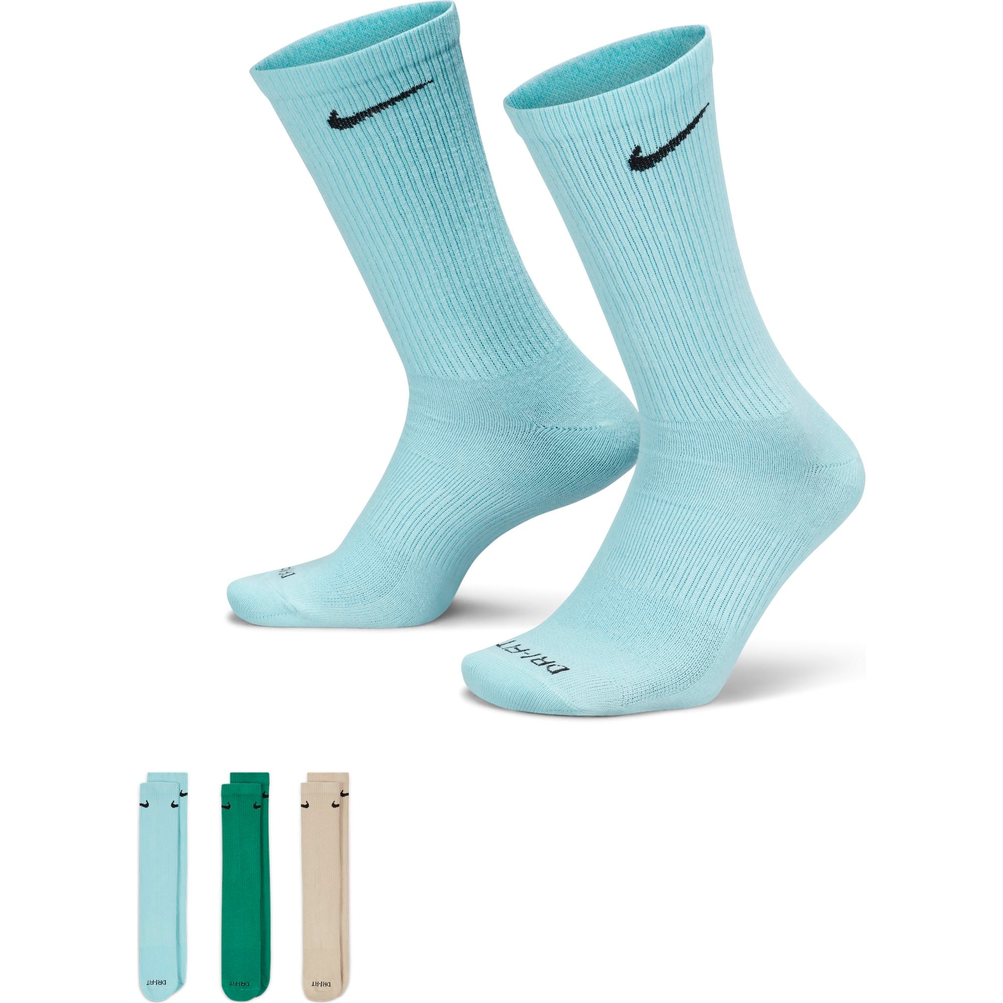 Socks Nike Everyday Lightweight Training Crew Socks 3-Pack Multi-Color