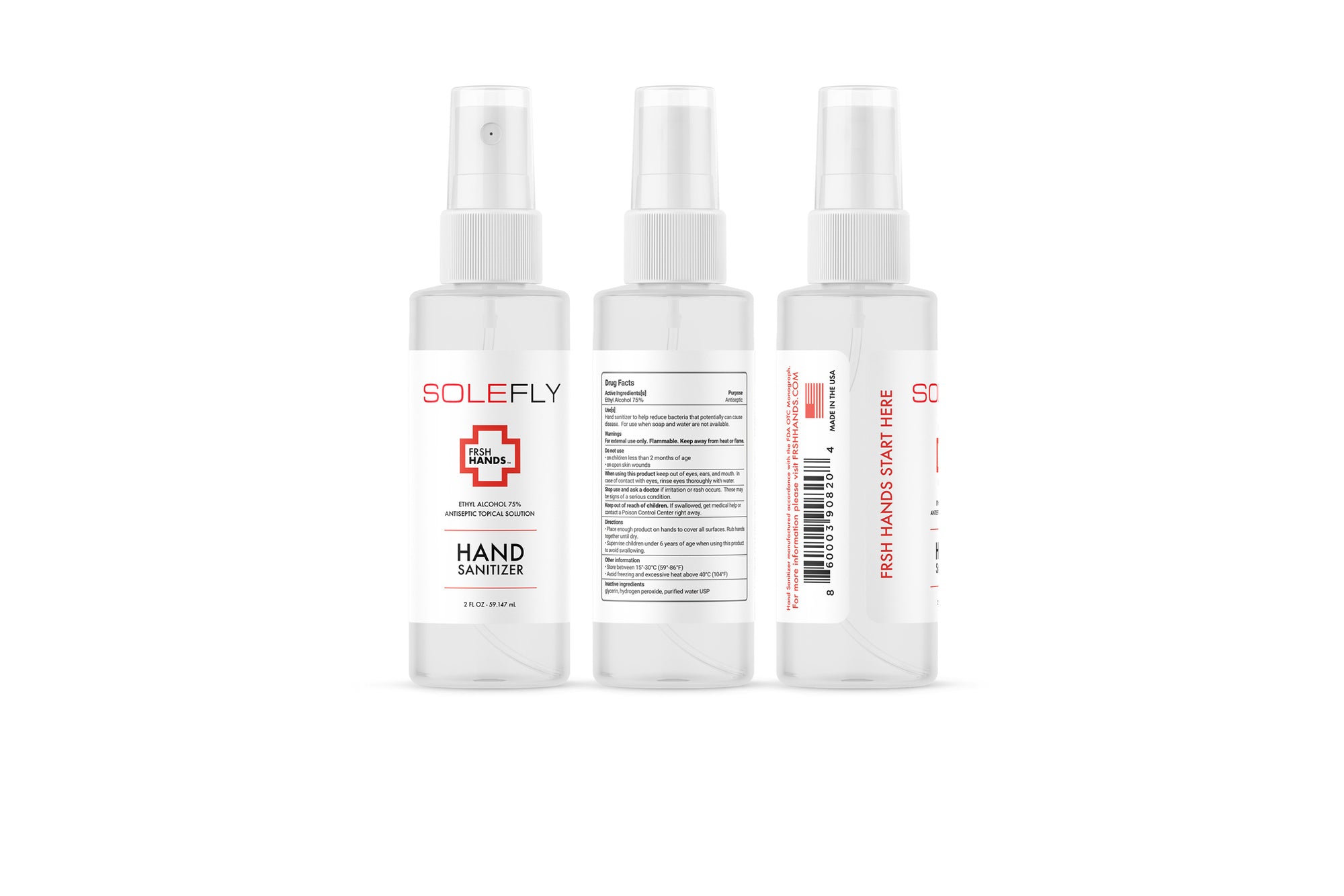 SoleFly x Frsh Hands Sanitizer Spray 2oz (pack of 2)