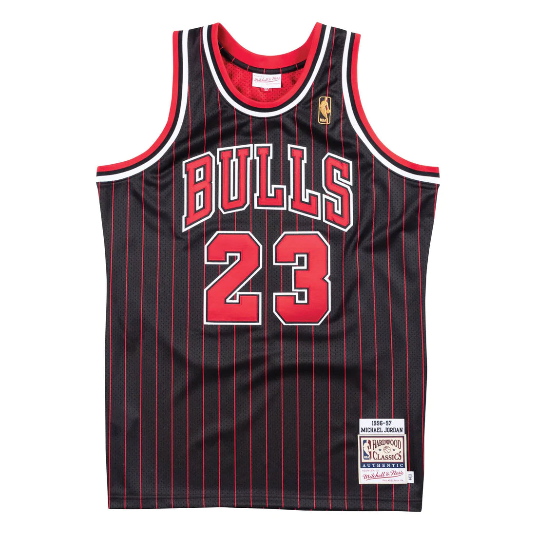 Mitchell & Ness Authentic Michael Jordan '96 Alternate Pinstripe Chicago Bulls Jersey