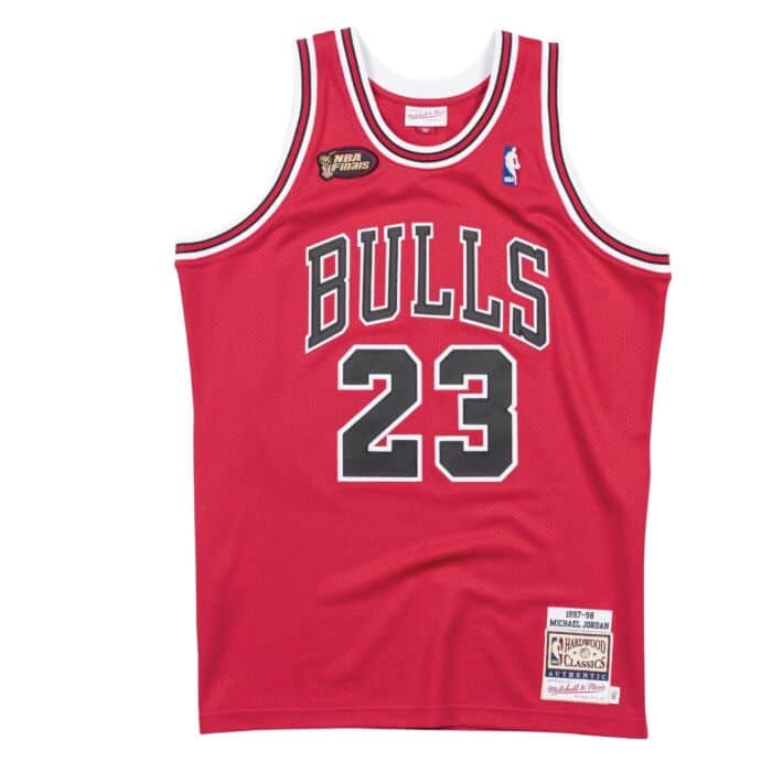 Mitchell & Ness Authentic Michael Jordan 1997-98 Chicago Bulls Road Finals Jersey