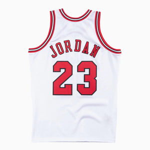 Michael Jordan Autographed & Inscribed 1995-96 White Chicago Bulls  Authentic Mitchell & Ness Jersey